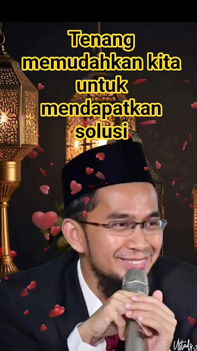 Bersikaplah Tenang #ustadzadihidayat #youtubeshorts #shorts
