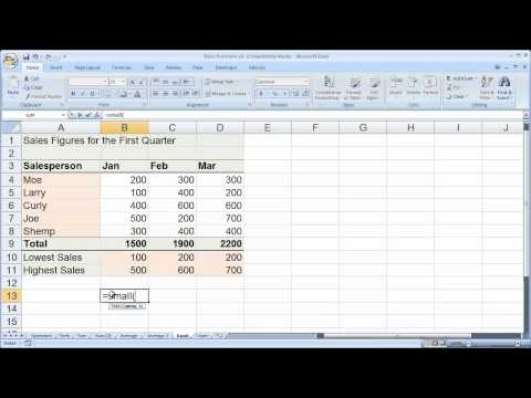 Using the Small and Large Functions