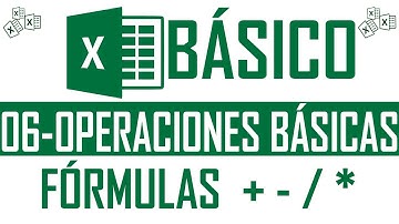 Curso Excel Cap 06 - Operaciones Básicas con hojas de calculo Suma, Resta, Multiplicación y División