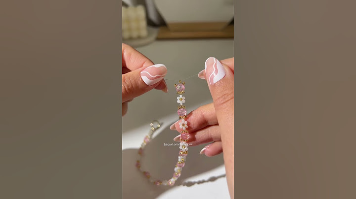 How to make a beaded flower necklace 🌼🪷 Beaded daisy necklace tutorial