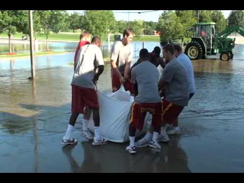 Jack Trice Stadium and Jacobson Building Flood 2010