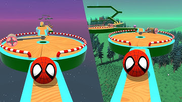 Sky Rolling Ball 3D - All Levels Gameplay Android, iOS ( Level 401 - 409 )