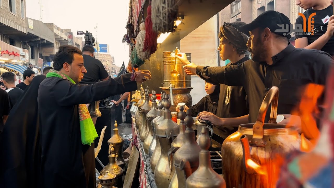 في السماوة .. القهوة العربية عنوان للكرم الحسيني #المربد