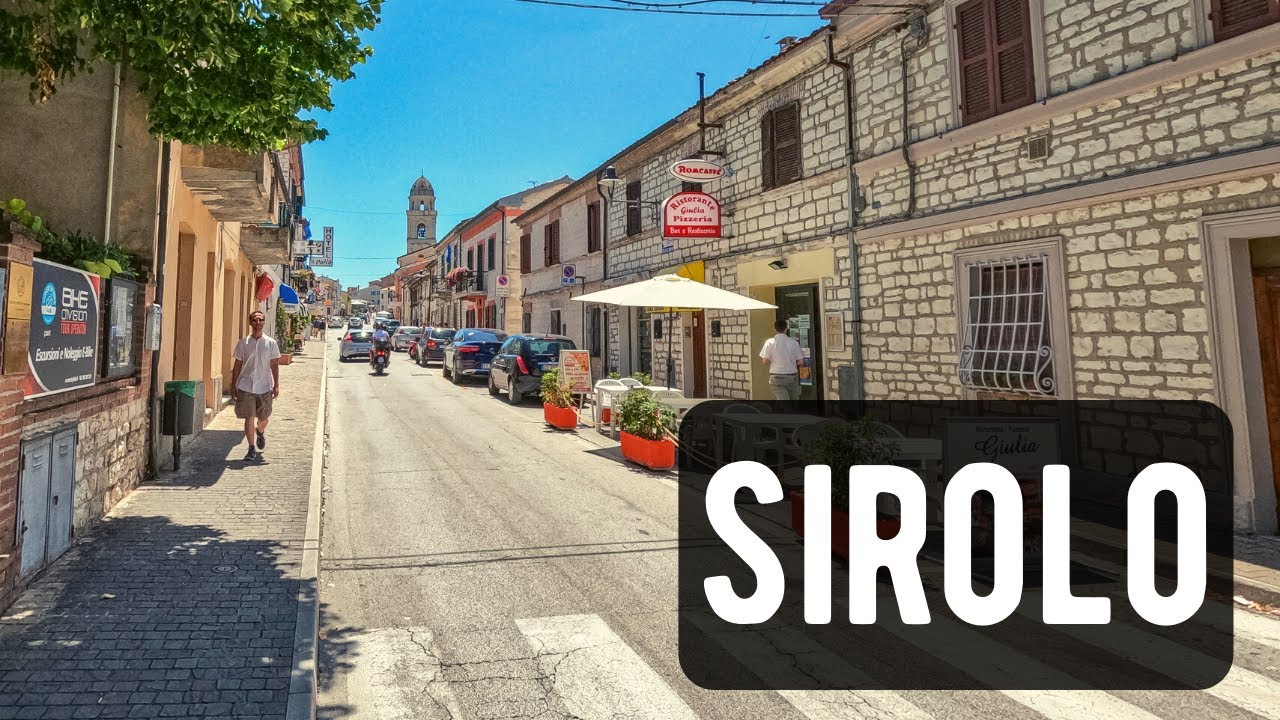 Сироло, Италия 🇮🇹 - ЖАРА🥵 Лето 2022 - Виртуальная прогулка по городу 4K 60FPS