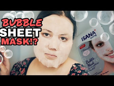 Drugstore Foam Mask Livetest and Review - Rossmann Isana Young Bubble Mask is the first foam mask in a German drugstore. So I've decided to test this sheet mask.