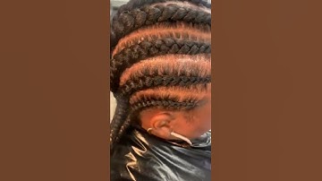 Feed in Braids Straight Backs #shorts #hairstyle