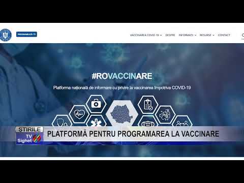 Stire 2 PLATFORMĂ PENTRU PROGRAMAREA LA VACCINARE