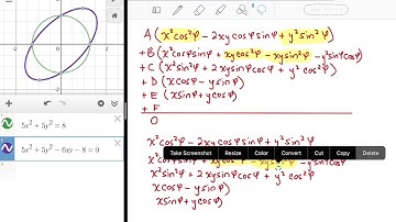 Calc 3 Unit P - Rotation of Conic Derivation