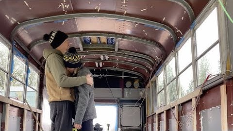 New Wood Is Finally Going In The Bus!! - Installing Furring Strips on our DIY Bus Conversion