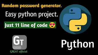 Python tutorial: making random password generator 2022 ||Great official. News