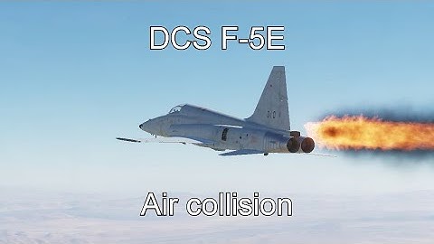 DCS F-5E Air collision and emergency landing (Full approach)