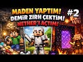 İLK MADEN! ⛏️ Demir Zırh ÇEKTİM ve NETHERİ AÇTIM! 🔥 | Minecraft Survival #1