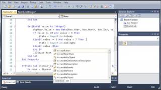 Visual Basic Tutorial   67   Finishing The DayAction Program   YouTube Details
