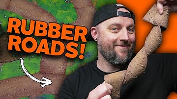 Make Modular RUBBER ROADS for Tabletop Gaming! Easy! Cheap!