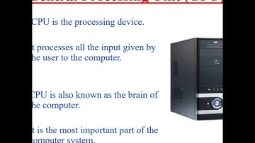 CBSE Online Classes Class-2 Computer Topic-Input and Processing Devices
