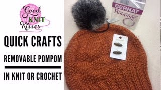 Add Removable Pom Poms to any hat  (REPLAY)