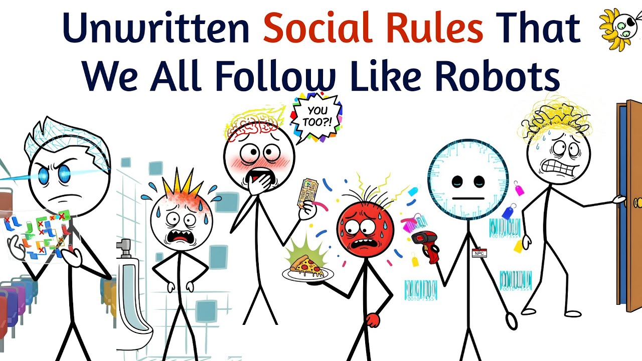 Неписаные социальные правила, которым мы все следуем, как роботы.