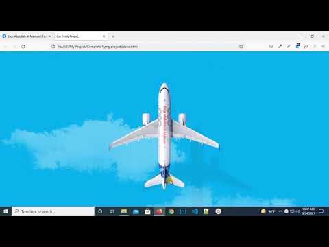 Flying plane by pure HTML AND CSS without javascript by Engr Abdullah ...