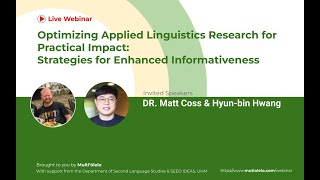 Multi'olelo Webinar Series: Optimizing applied linguistics research for practical impact