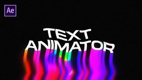 EASY Animated RGB Liquid Text After Effects Tutorial 👓
