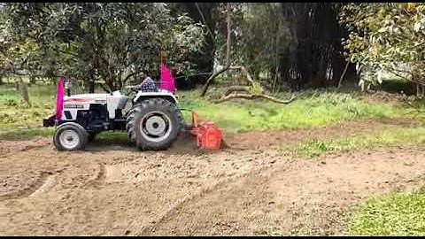 Eicher 557 performance in Rotavator