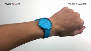 Skagen Aaren SKW2818 Aaren Kulor Neon Blue Silicone - Zegarek.net