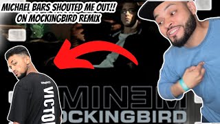 Michael Bars Did A Remix To An Em Song and Shouted me out 😱 - Mockingbird (Eminem Remix) Reaction