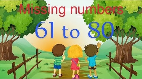 Learning Numbers | Learn to write 61-80 | Counting 61 to 80