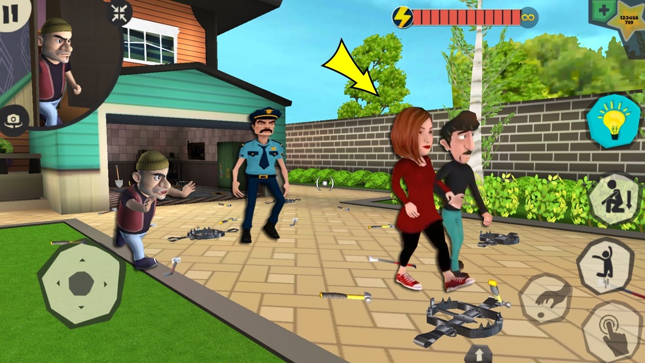 Scary Robber Home Clash - Тролли Феликс и Лестер, новые уровни из обновления, часть 1475 #scaryro...