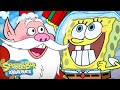 SpongeBob Delivers a Gift to Santa! 🎅 | &quot;SpongeBob&#39;s Road to Christmas&quot; in 10 Minutes! | SpongeBob
