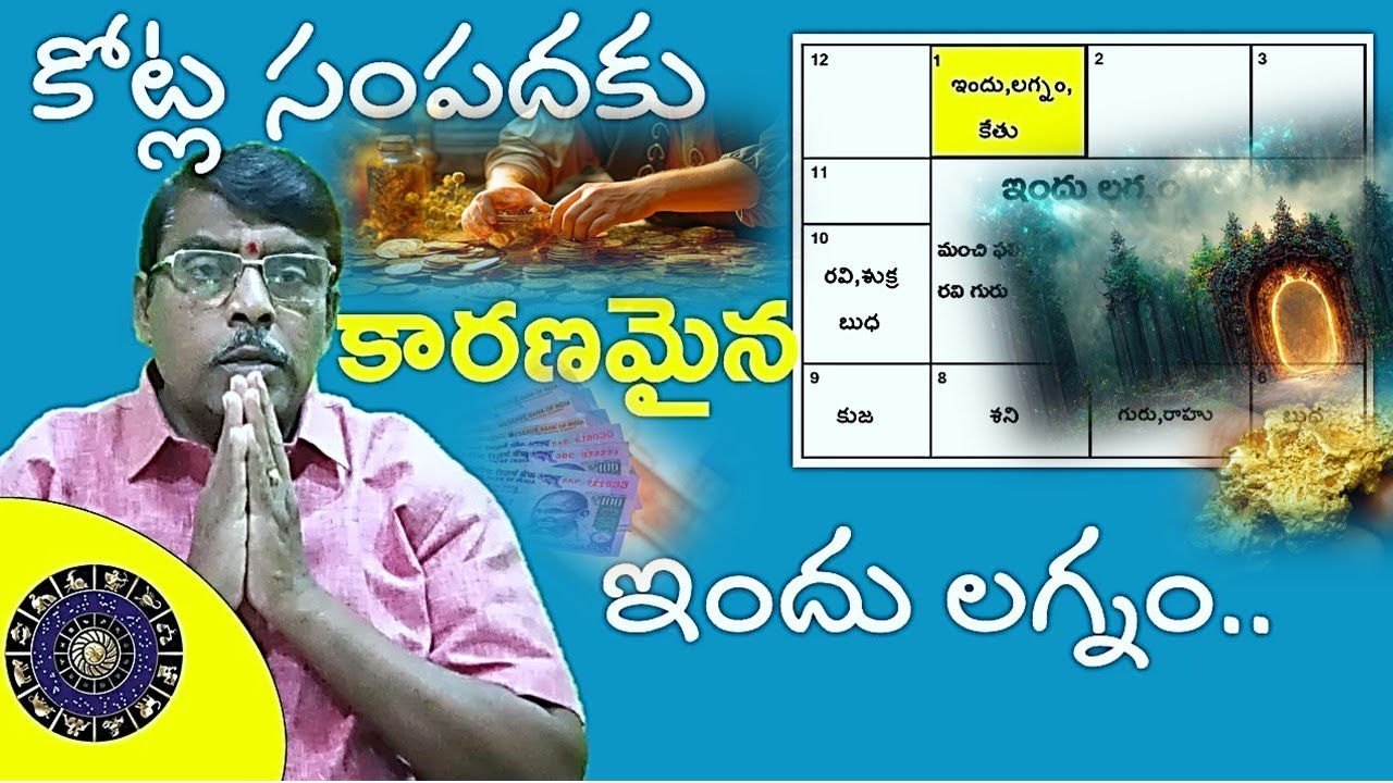 కోట్ల సంపదకు కారణమైన ఇందు లగ్నం.. || #astrology #learnastrology #horoscopo