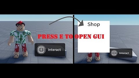 Tutorial How To Make Press E to Open Gui In Roblox Studio