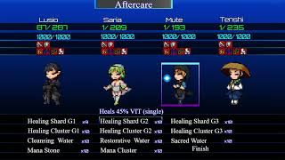Adventure Realm Battle Result Aftercare screen.  Early WIP.