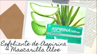 Árbol de tochi Electrónico Oceano Peeling de Aspirina + Mascarilla de Aloe vera casera. - YouTube