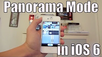 Demo: Panorama Mode in iOS 6