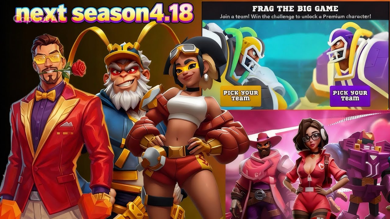 FRAG Pro shooter New season introduction and explanation🤩🤩‼️‼️🆕🆕New season 4.18