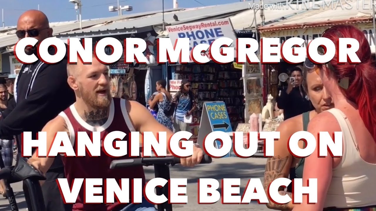 CONOR McGREGOR || HANGING OUT ON VENICE BEACH - YouTube
