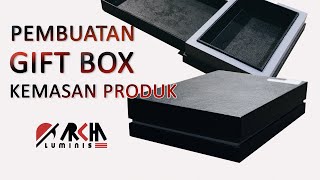 Making gift boxes / product packaging using grooving technology