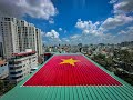 Vẽ cờ tổ quốc chào mừng 79 năm Cách Mạng Tháng Tám và Quốc Khánh 02/09