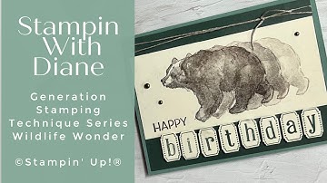 How did they do that?  Technique Tuesday Generation Stamping