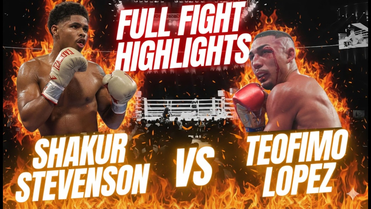 Teofimo Lopez vs Shakur Stevenson – FULL FIGHT HIGHLIGHTS | Shocking Moments