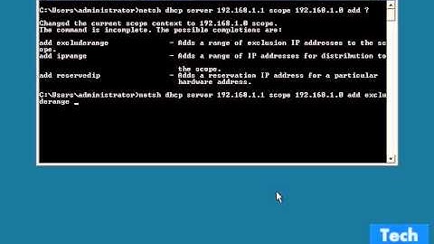 Configure Exclude Range in DHCP - Windows Server 2008