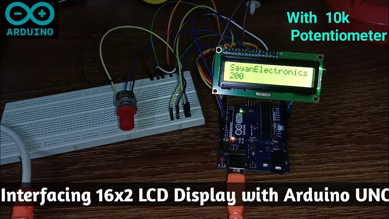 Arduino LCD Tutorial | How To Control A LCD Display - YouTube