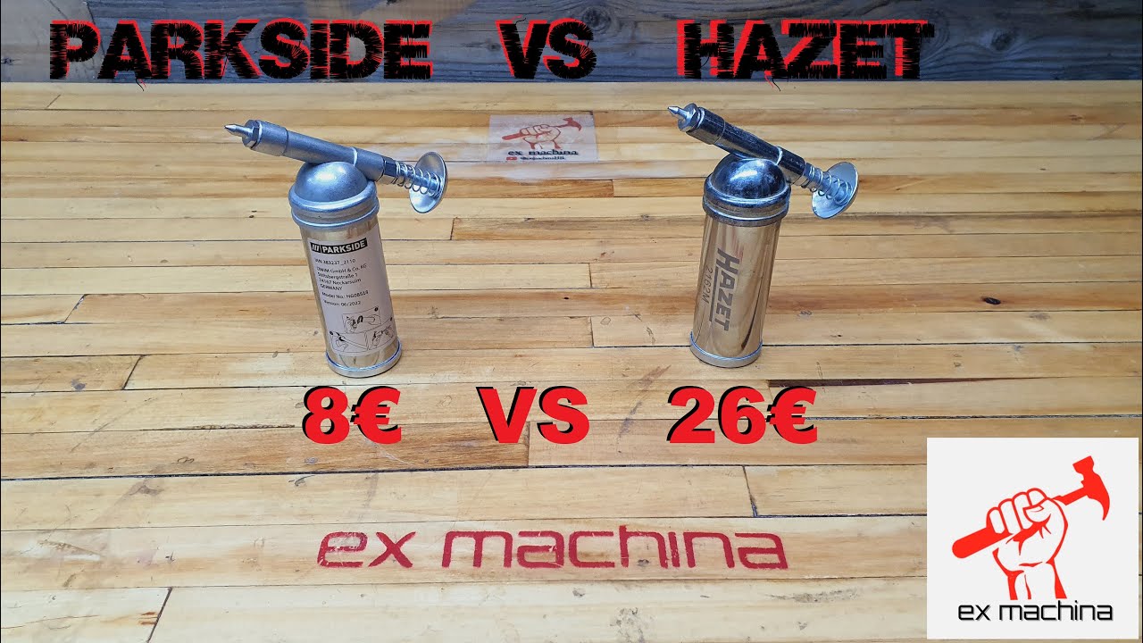 Parkside mazalica vs Hazet 2162m / Parkside Mini grease gun - YouTube