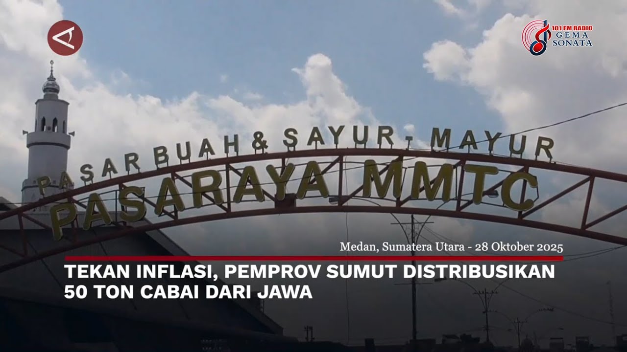TEKAN INFLASI, PEMPROV SUMUT DISTRIBUSIKAN 50 TON CABAI DARI JAWA