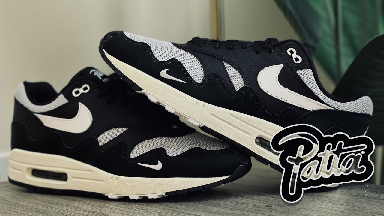 NIKE AIR MAX 1 PATTA WAVES BLACK WHITE - HOW GOOD IS THIS COLORWAY? 