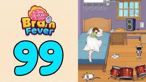 Brain Fever Puzzle Game Level 99 Help Him Wake Up to Go to Work