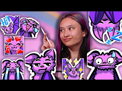 MEER VLEERMUISJES TEKENEN!! | Nieuwe emotes maken!