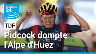 Tour de France : Pidcock dompte l'Alpe d'Huez, Vingegaard défend son maillot jaune • FRANCE 24