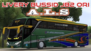 SHARE LIVERY ANTAR LINTAS SUMATERA (ALS) JB2 ORI #bussid #liverybussid  screenshot 2